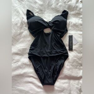 La Blanca Black One Piece Swimsuit